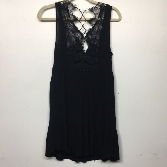 Entro Black Lace Sleeveless Mini Dress - Picture 8 of 8